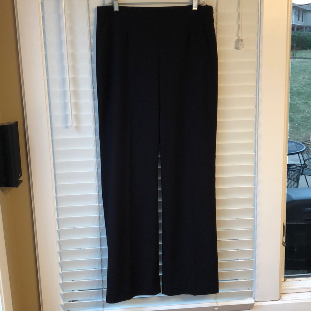 Liz Claiborne black polyester/rayon slacks